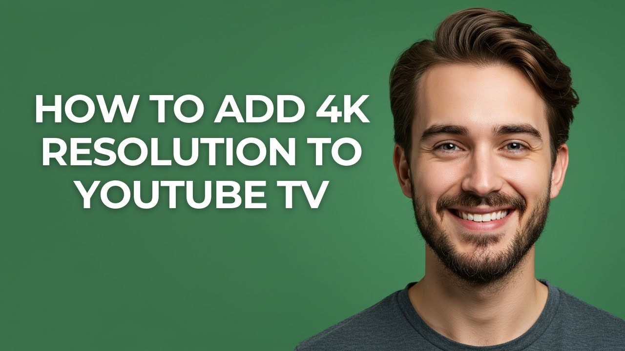 How To Add 4K Resolution To Youtube Tv - UPDATED! - YouTube