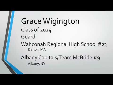 Grace Wigington, Wahconah Regional High School, 2021-2022 Sophmore Year Highlights