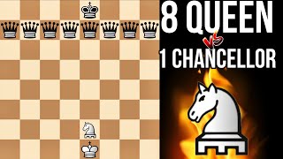 How many CHANCELLOR are needed to defeat 8 QUEEN ? 