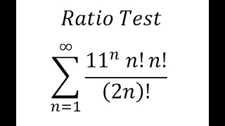 Calculus Help Summation From N1 To 11N Nn2N -Convergent And Divergent - Ratio Test