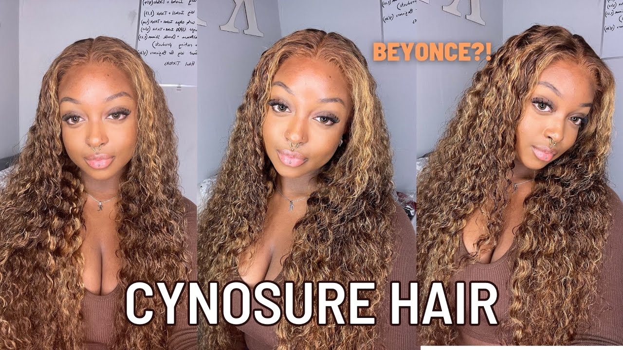 HONEY BLONDE HIGHLIGHTED CURLY WIG🍯 CYNOSURE HAIR
