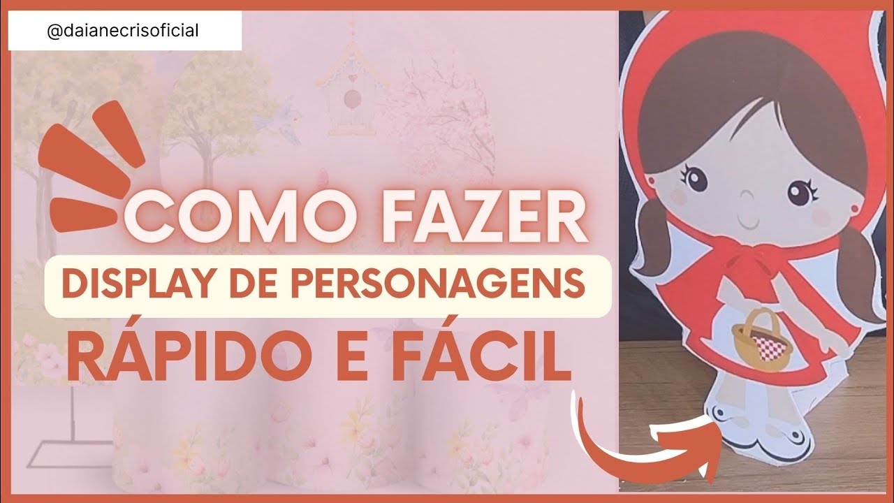 Como fazer display de personagens para decoração de festa