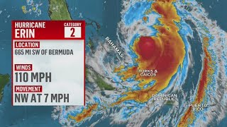 Hurricane Erin threatens the East Coast