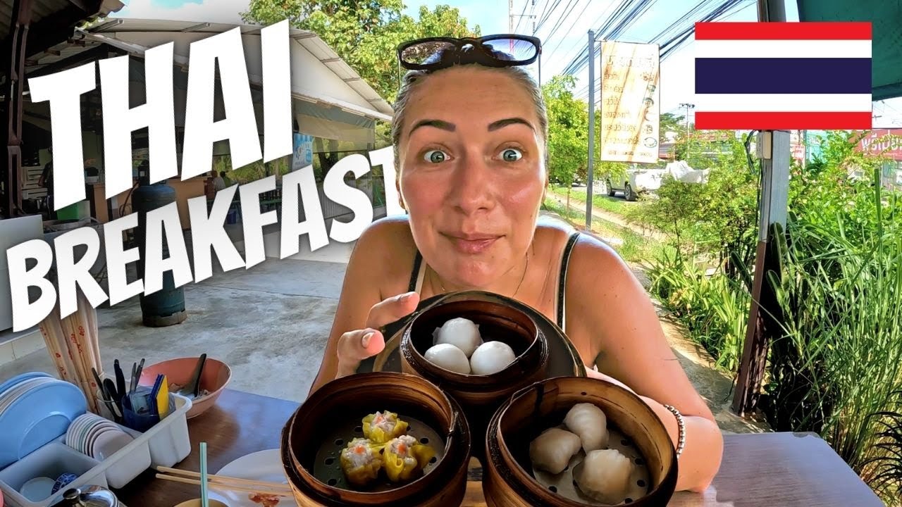 What Thais Eat For BREAKFAST LOCAL THAI FOOD In Phuket Stopped By 