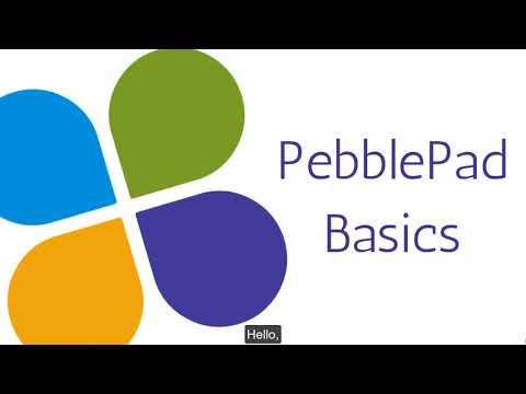 Pebblepad Basics