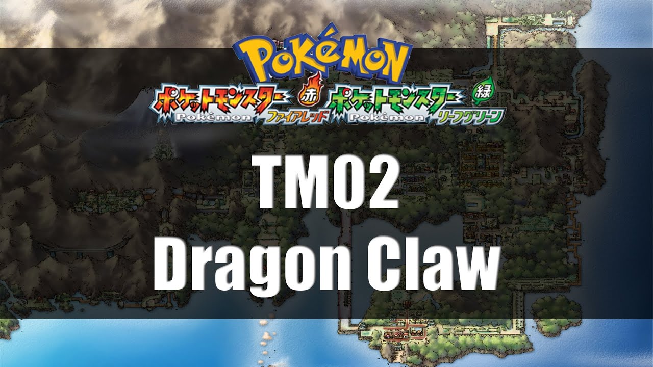 Pokemon Fire Red & Leaf Green  Where to find TM02 Dragon Claw 