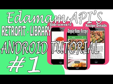 Android Retrofit tutorial food recipes app using MVVM|Edamam API #1