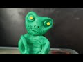 easy clay art made in a frog easy for kids