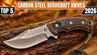 Top 5 Best Carbon Steel Bushcraft Knives in 2026!!!