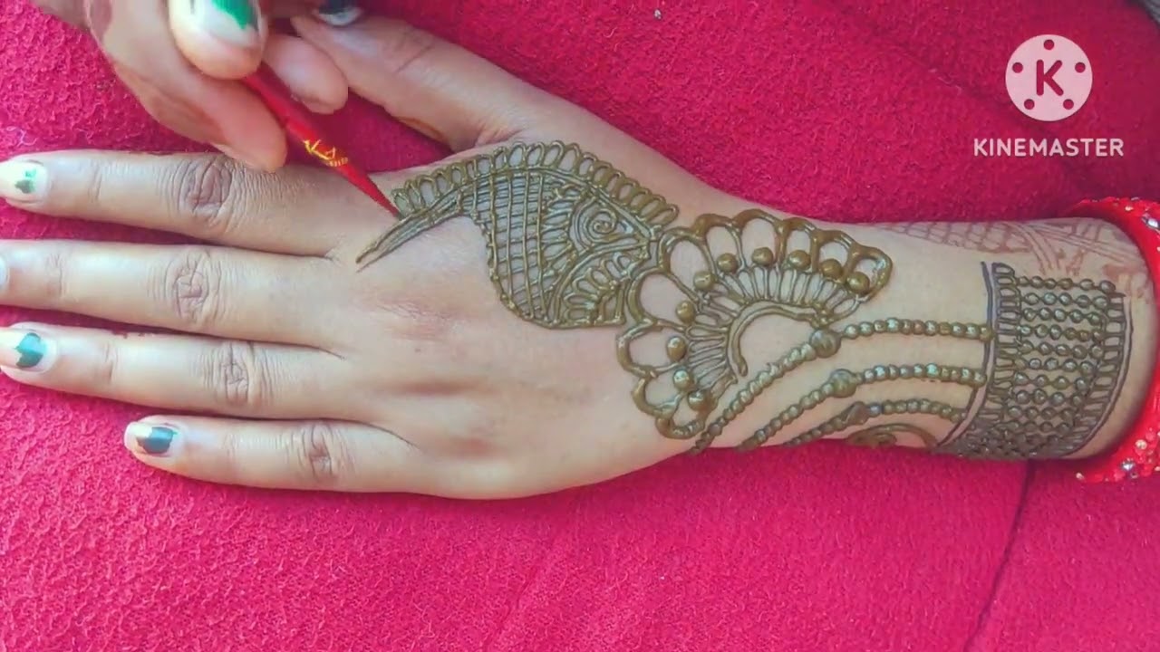 Jhaalar Mehndi for new look simple designs mehndi ⭐