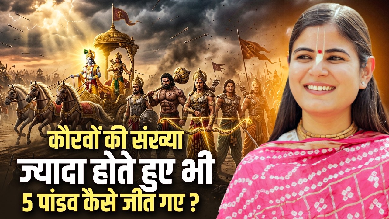कौरवों की संख्या ज्यादा होते हुए भी 5 पांडव कैसे जीत गए ? देवी चित्रलेखा जी