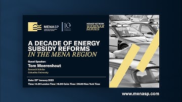 MENASP Webinar: A Decade of Energy Subsidy Reforms in the MENA Region