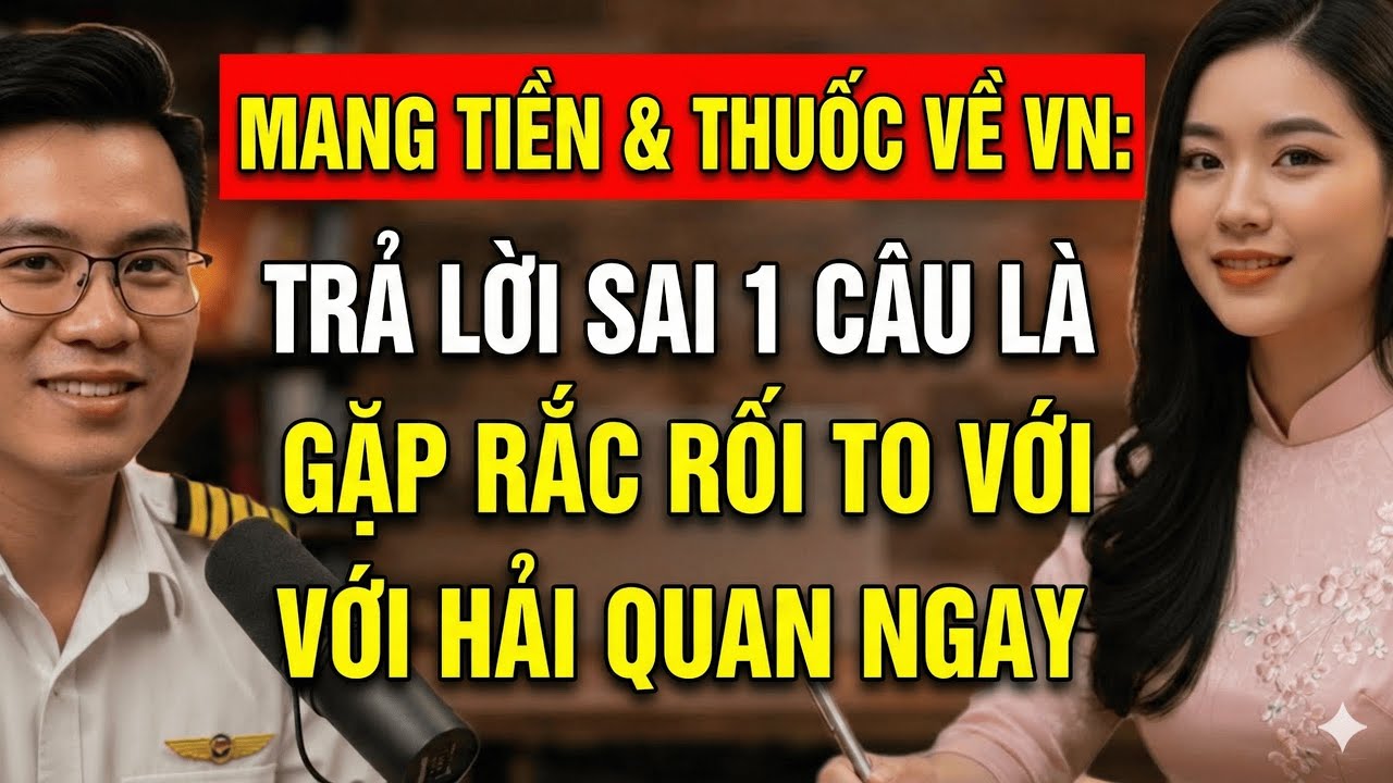 Mang Tiền & Thuốc Về VN Trả Lời Sai 1 Câu Là Gặp Rắc Rối To Với Hải Quan Ngay