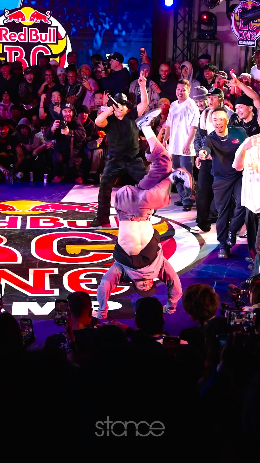 Bboy Tsukki made the whole room lit with his power on beat! Red