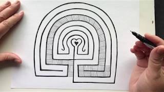 How to Draw a Finger Labyrinth