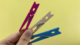 : 10 Amazing Life Hacks With CLOTHESPIN That Are Really Useful