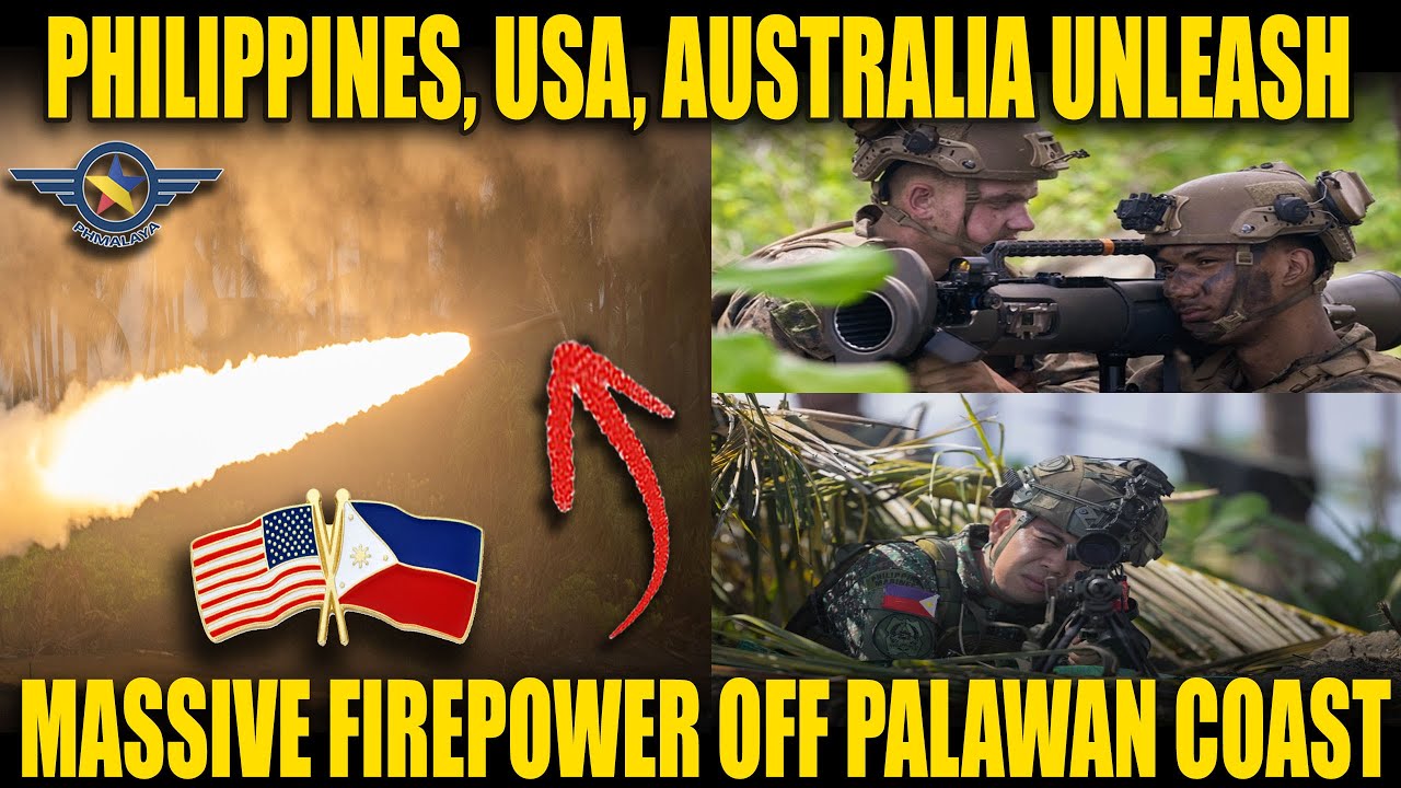 PHILIPPINES, USA, AUSTRALIA UNLEASH MASSIVE FIREPOWER OFF PALAWAN COAST!