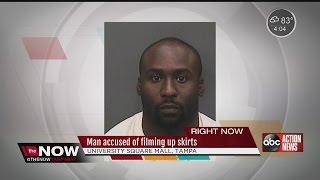 Man taking pics up skirts at Tampa mall arrested