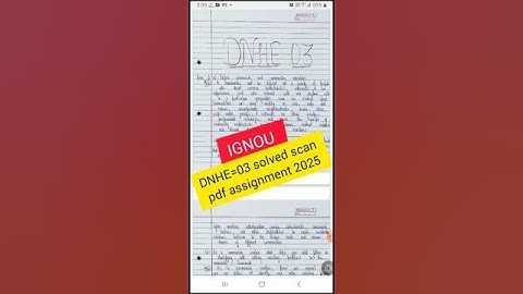 DNHE=03 IGNOU solved free assignment 2024// #ignousolvedassignment2024_25  #DNHE=03 #assignmentiguon
