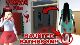 الحمام المسكون 😰Be Careful!! There's a Ghost Zombie Woman inside Haunted Bathroom😱 in SAKURA SCHOOL