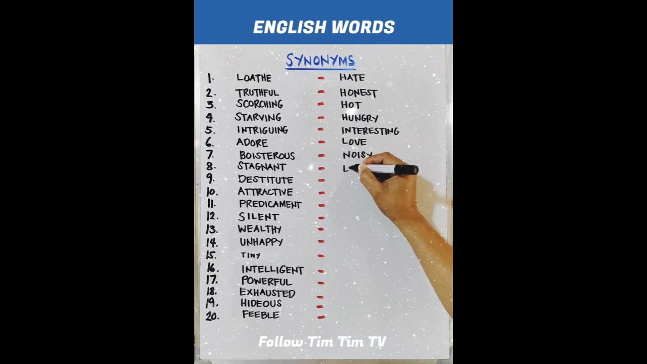 English Words Synonyms Loathe Hate YouTube english-words-synonyms-loathe-hate-youtube