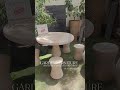 Handcrafted Natural Stone Table Set Sold to Pune, Maharashtra #stonefurniture #stonetable