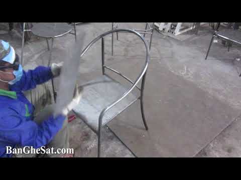 Video Ra mẫu bàn ghế sắt ngoài trời dạng lưới cho quán cafe,... - youtube