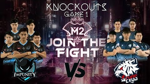 EVOS SG vs Impunity KH Game 1 | EVOS SG vs IMP | M2 Worlds championship