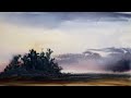 Large Abstract Watercolour Landscape