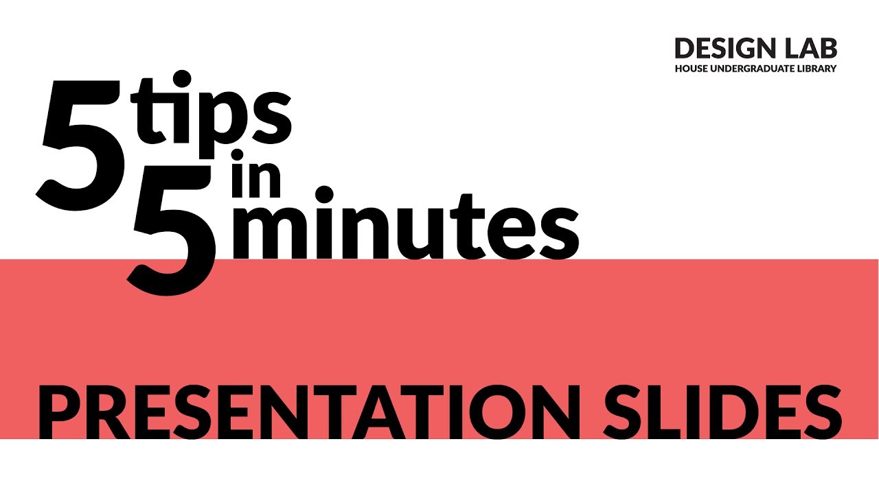 5 Tips In 5 Minutes Presentations