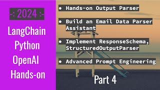 LangChain OpenAI Python | Tutorial | Output Parser - Get JSON Data from Email Text - Dictionary - P4