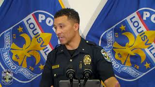 LMPD Chief Humphrey biweekly press conference 11-7-24
