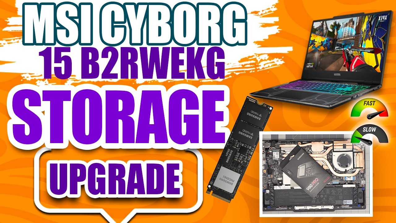 How to Upgrade SSD Storage on MSI Cyborg 15 Laptop | NVMe Install Guide ...