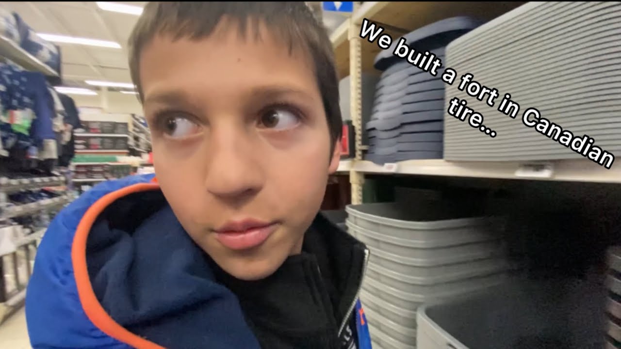 We built a fort in Canadian tire ￼