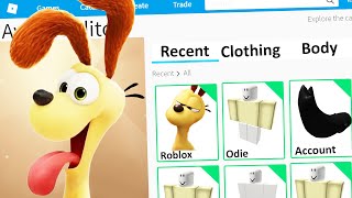 MAKING ODIE THE GARFIELD MOVIE a ROBLOX ACCOUNT