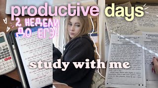 мои ПРОДУКТИВНЫЕ будни & подготовка к ЕГЭ ｡ ﾟ˖ ✧ study with me