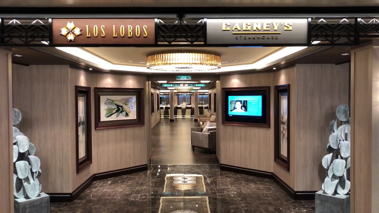 Norwegian Bliss Specialty Restaurant Los Lobos Cagney’s Steakhouse