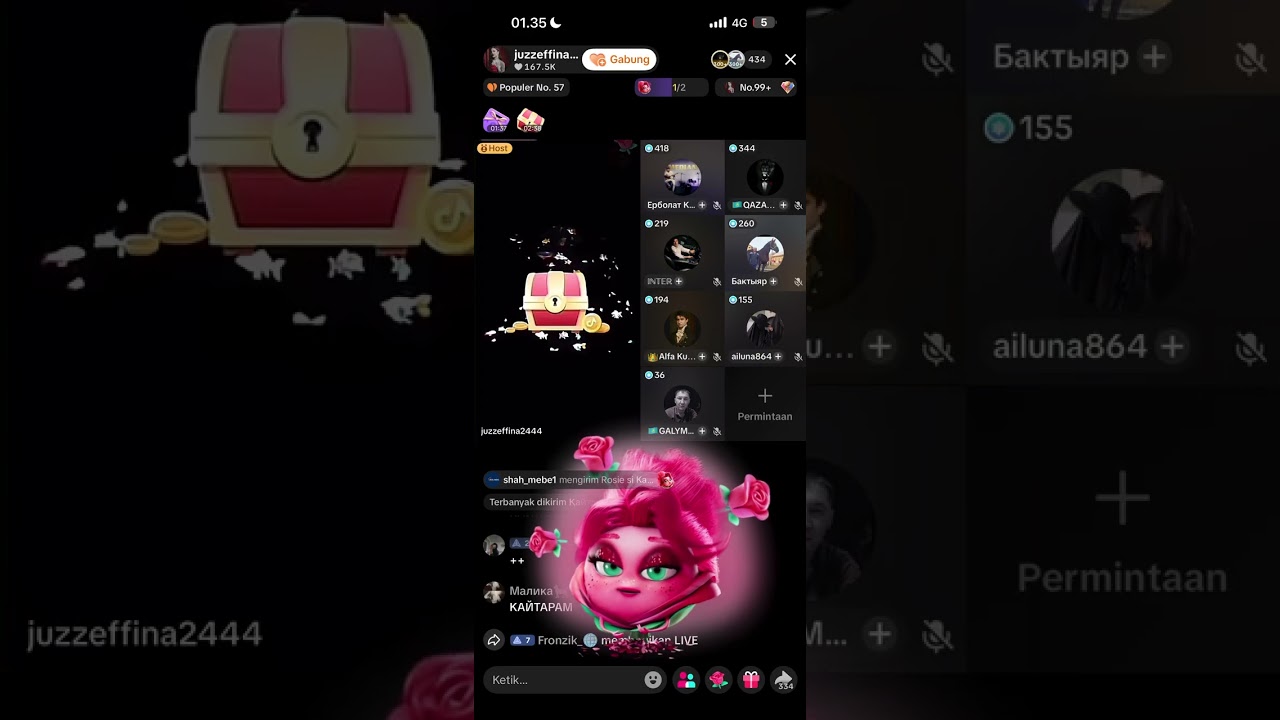 Suara host mutualan baru cewek luar