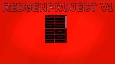 [Script Showcase]RedGenProject V1 - my GUI|Roblox