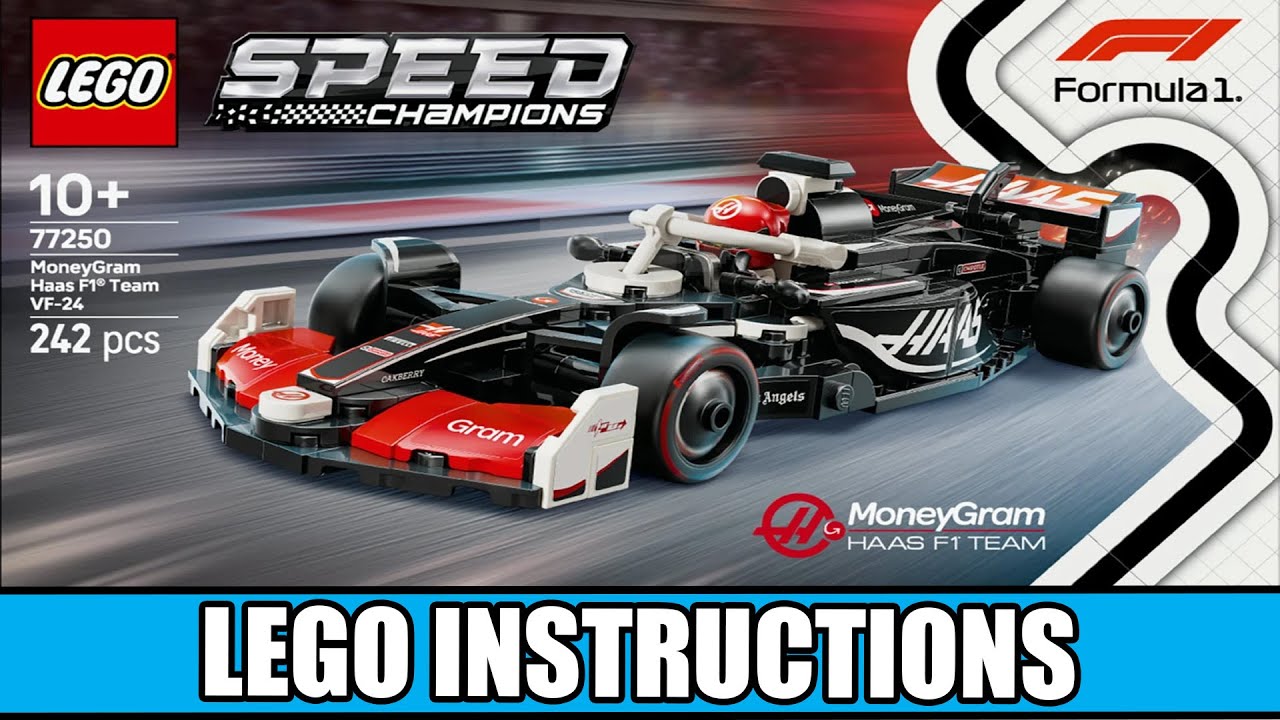 Speed Champions - MoneyGram Haas F1 Team VF-24 - Formula 1 LEGO instructions