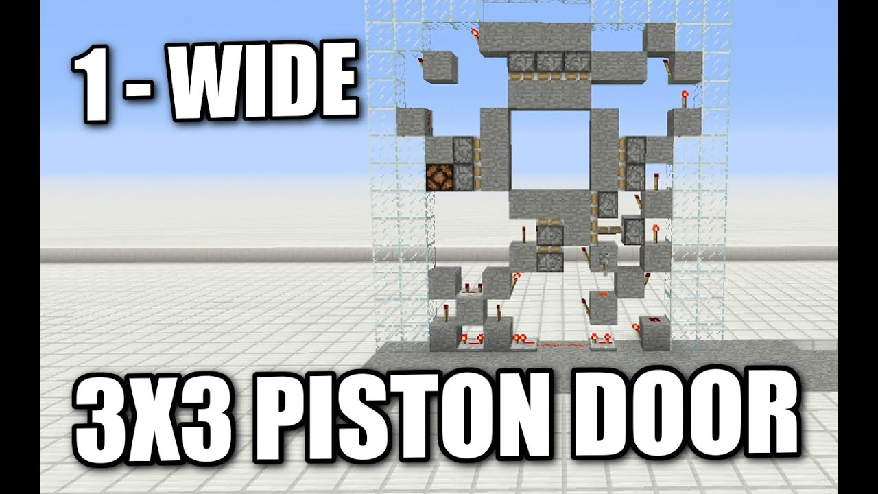 Minecraft Bedrock 3x3 1 Wide Door Tutorial Ps4 Mcpe