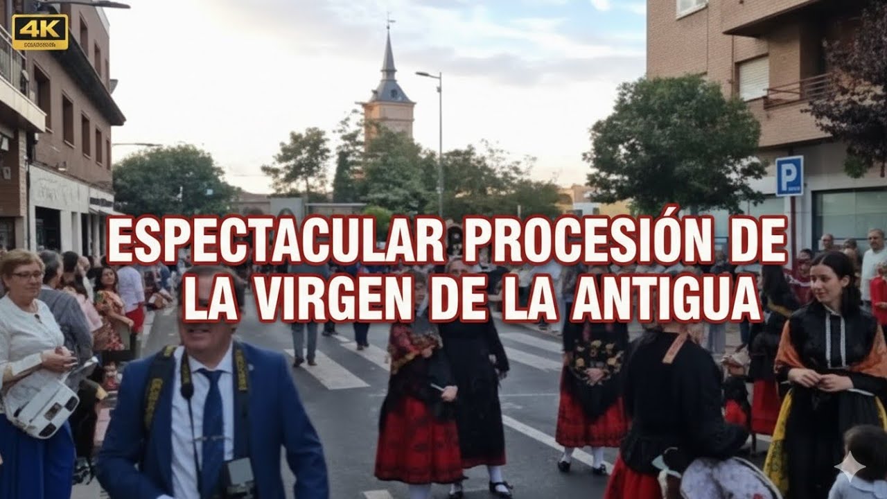 Espectacular Procesión completa de la Virgen de la Antigua, Patrona de Guadalajara 2025 I 4K 