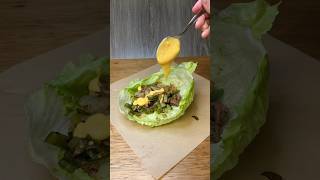 Philly Cheesesteak Lettuce Wrap