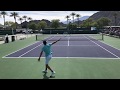 Dominic Thiem With Nicolas Massu | IW Practice (Court Level 4k 60fps)