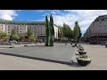 Walking tour of the central parts of ume a city i northern sweden 4k 60fps