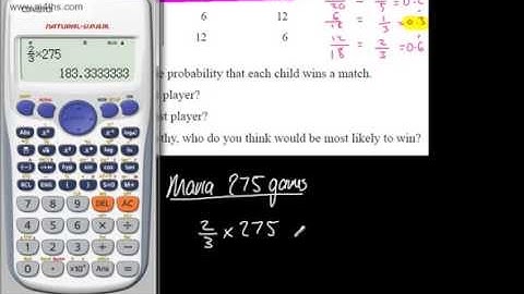 9-1 GCSE Maths - Probability 6 (Relative Frequency Experimental, Expected Outcomes)