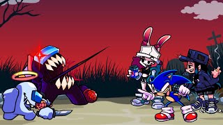 Double Kill Ft. Black And White Imposters vs Skarlet Bunny, Cassette Girl And Sonic