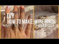 Making Wire & beaded Rings DIY *easy & trendy*