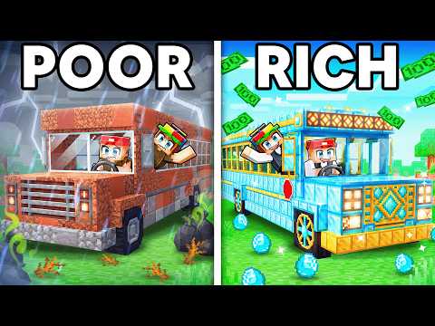 From Poor Bus to Millionaire Bus in Minecraft!