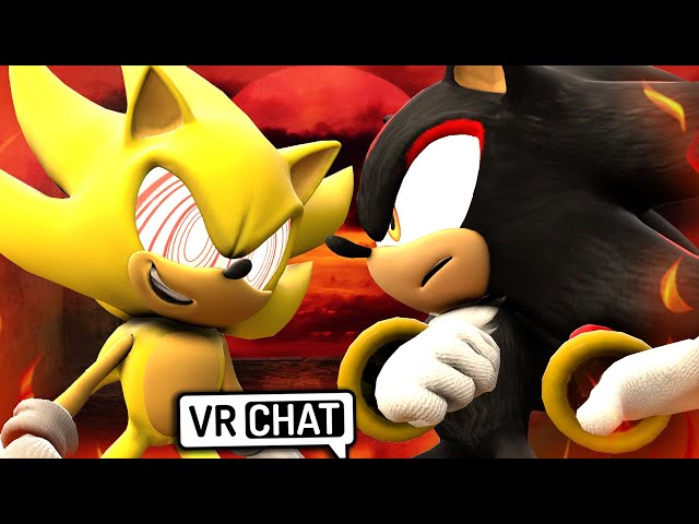 Movie Sonic Meets Fleetway In VR CHAT!! 